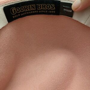 Goorin Bro pink brim hat